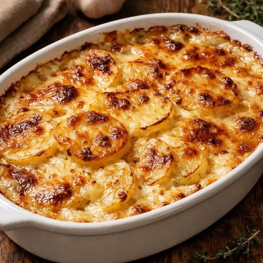 Gratin Dauphinois Traditionnel Crémeux et Fondant