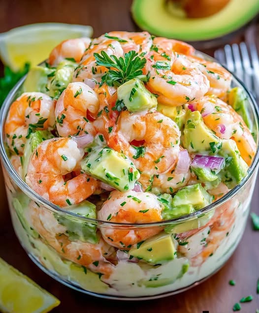 Salade Crémeuse de Crevettes et Avocat