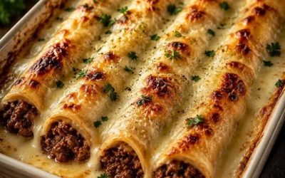 Cannellonis au Bœuf et Béchamel