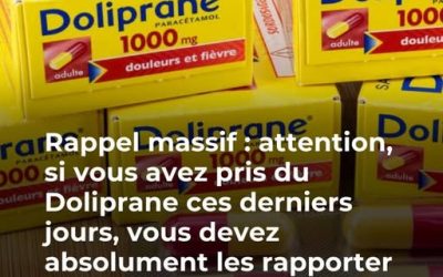 Des Doliprane buvables rappelés à cause d’un problème de fabrication