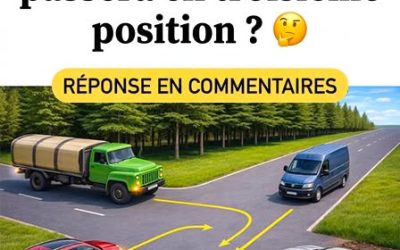 Qui doublera en troisième à ce carrefour ? Un piège logique, même pour les conducteurs expérimentés