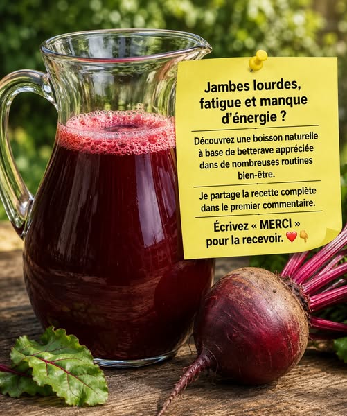 La Betterave contre les Jambes Lourdes, la Fatigue et les Fourmillements : Votre Circulation Pourrait Être Mise à l’Épreuve Sans Que Vous le Sachiez ❤️🥬✨
