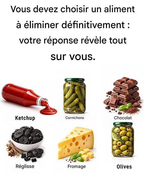 Choisissez un ingrédient dont vous pourriez vous passer : votre réponse révèle votre vraie personnalité.