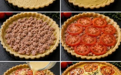 Tarte au Thon, Tomate et Moutarde
