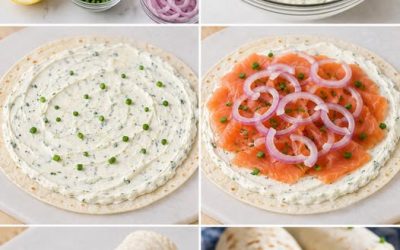 Wrap au Saumon Fumé et Fromage Frais aux Herbes