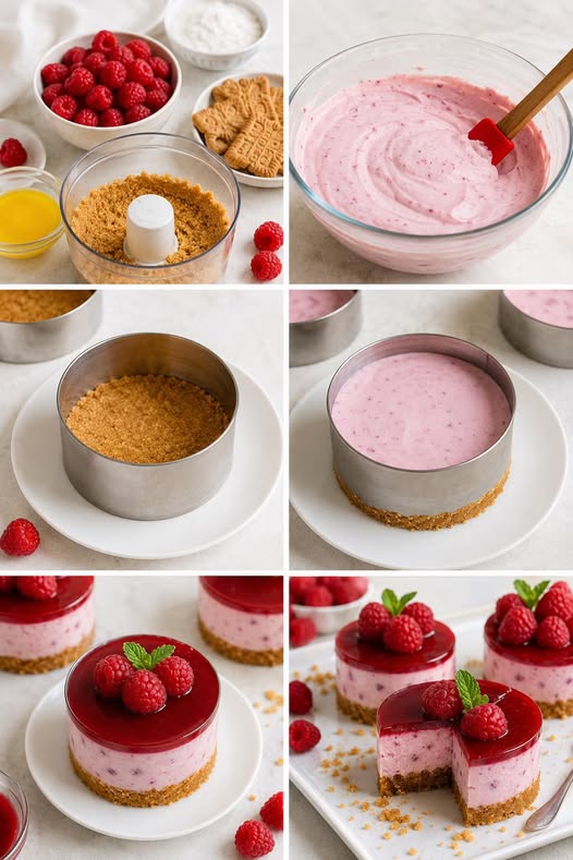 Mini Cheesecakes Framboise Sans Cuisson