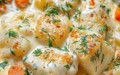 Cassolette de Poisson à la Crème et Pommes de Terre Fondantes