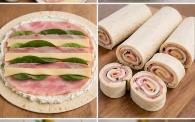 Pinwheels de Tortilla au Jambon, Fromage et Olives : L’Apéritif Chic et Facile
