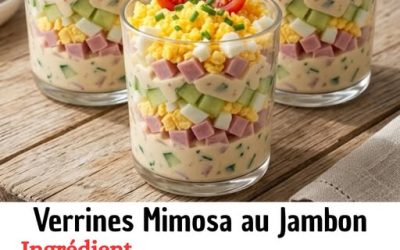 Verrines Mimosa au Jambon