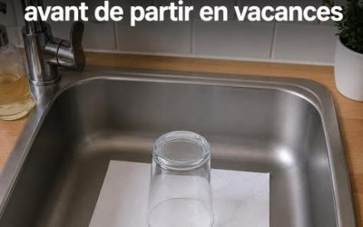 Voici pourquoi il faut toujours laisser un verre et du papier dans l’évier avant de partir en vacances
