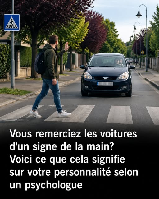 Vous remerciez les voitures d’un signe de la main ? Voici ce que cela signifie sur votre personnalité