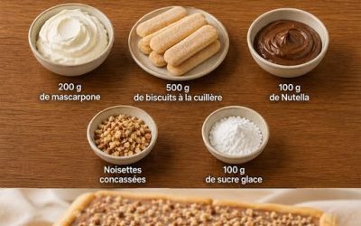 Tarte à la Nutella sans cuisson, simple et ultra savoureuse