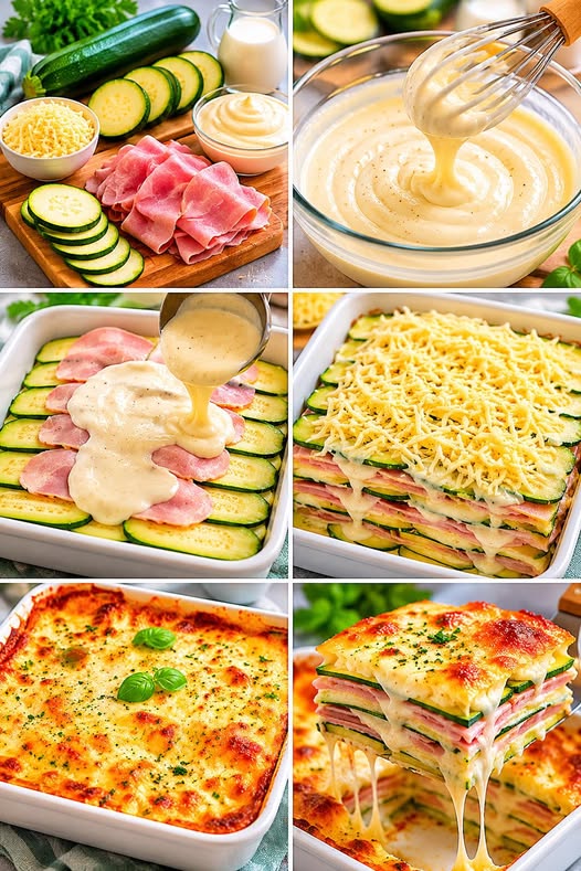 Lasagnes de Courgettes au Jambon Cuit et Fromage : Une Version Légère et Gourmande