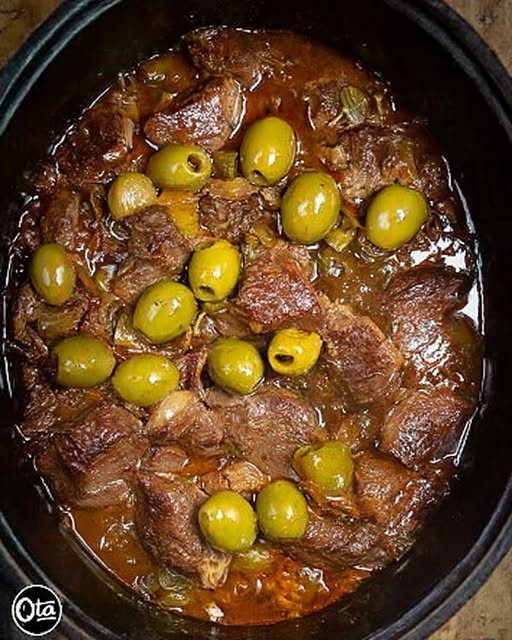 Sauté de veau aux olives