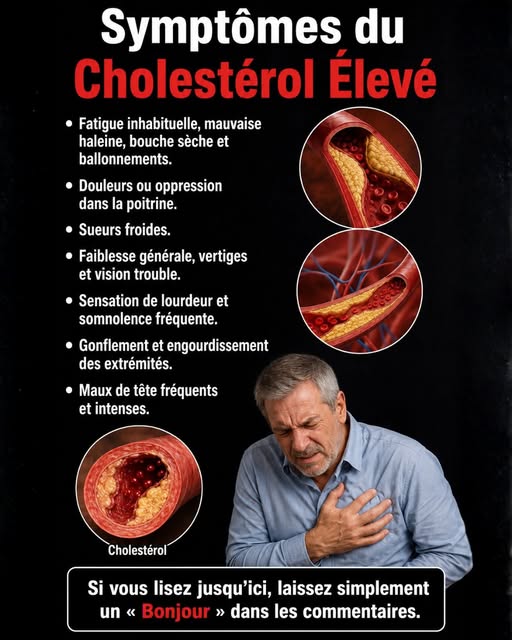 7 Signes d’Alerte à Ne Pas Ignorer : Ils Pourraient Révéler un Cholestérol Élevé 🚨🩺💙