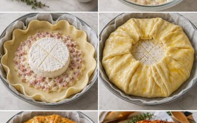 Couronne Feuilletée au Camembert et Lardons