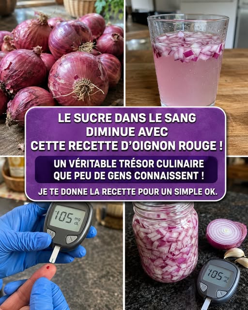 🧅 Faites baisser instantanément votre glycémie avec cette recette à base d’oignons rouges ! Un trésor culinaire méconnu.