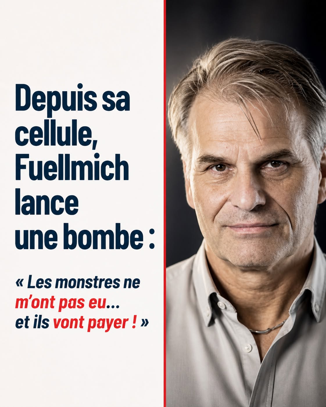 Depuis sa cellule, Reiner Fuellmich lance : « Les monstres ne m’ont pas eu… et ils vont payer ! »