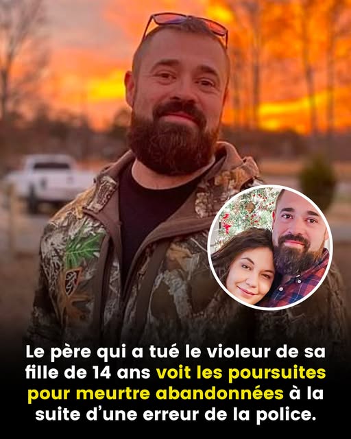 Le père qui a tué le violeur de sa fille de 14 ans voit les poursuites pour meurtre abandonnées à la suite d’une erreur de la police.