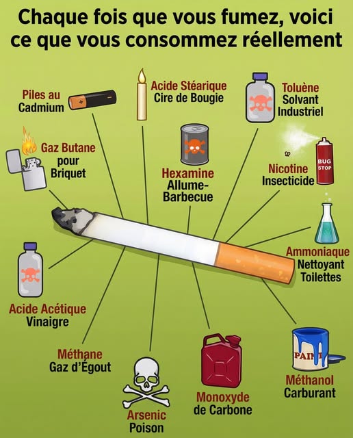 Chaque fois que vous fumez, voici ce que vous consommez réellement