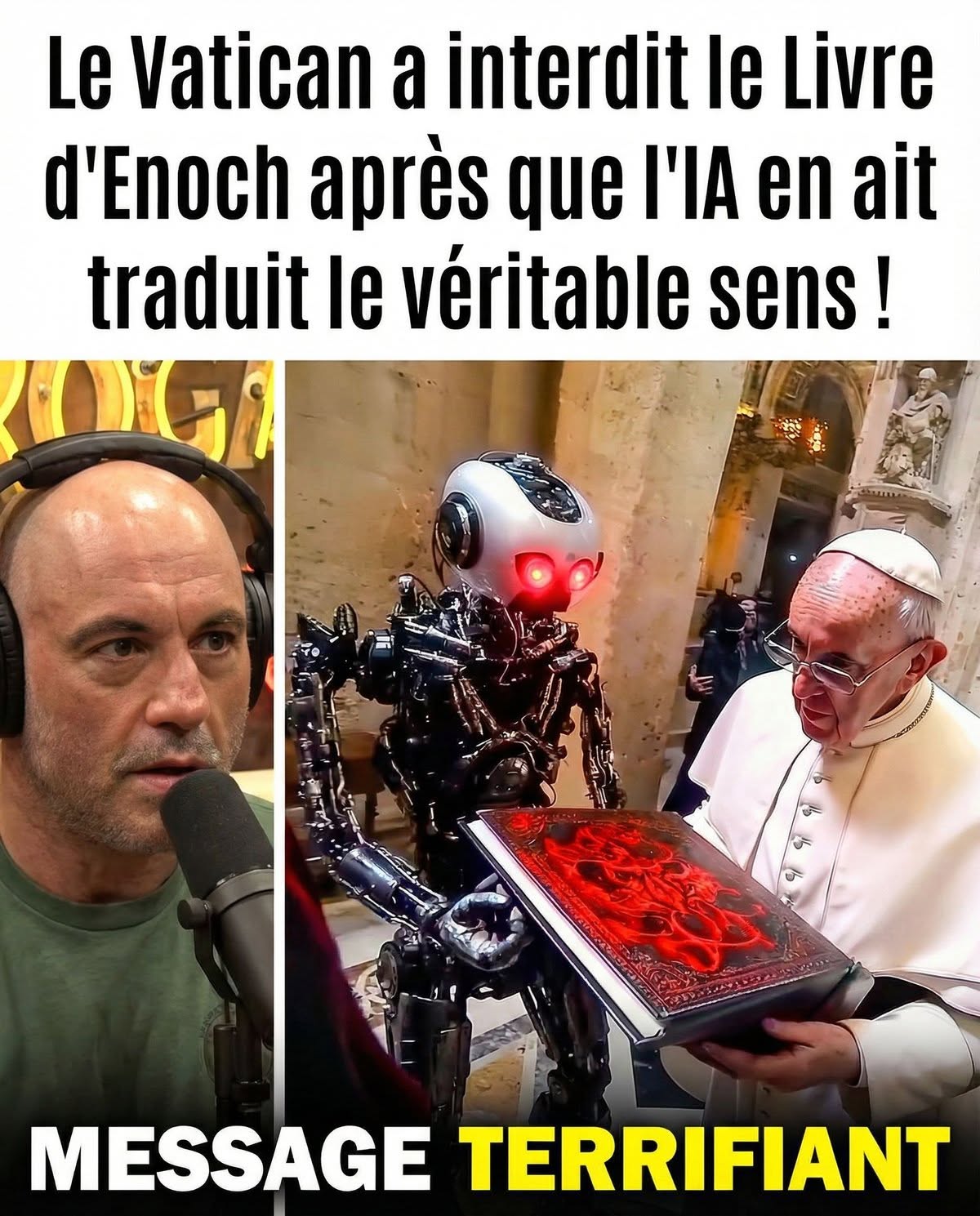 JRE : Le Vatican a interdit le Livre d’Enoch après que l’IA en ait traduit le véritable sens !