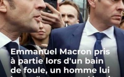 Quand la proximité tourne à l’échange tendu : Emmanuel Macron interpellé lors d’un bain de foule