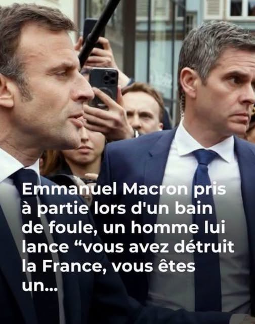 Quand la proximité tourne à l’échange tendu : Emmanuel Macron interpellé lors d’un bain de foule