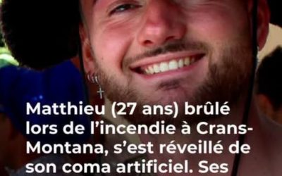 Révélation Choc Après l’Incendie de Crans-Montana : Les Premiers Mots de Matthieu, Victime Brûlée au Troisième Degré