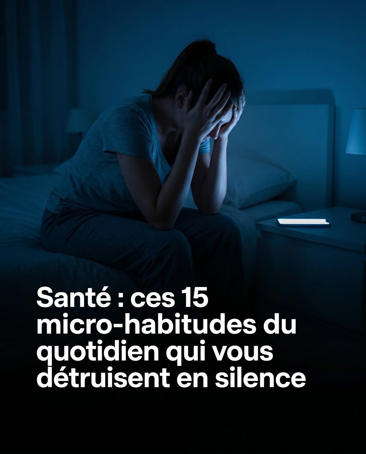 Ce n’est ni le manque de sommeil ni le manque d’exercice, mais ces 15 habitudes quotidiennes qui vous détruisent à petit feu