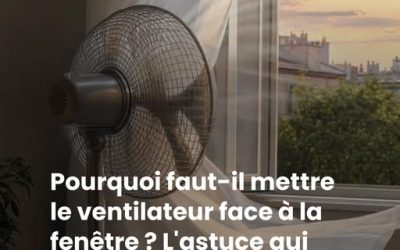 Pourquoi faut-il mettre le ventilateur face à la fenêtre ? L’astuce qui change la vie pendant la canicule
