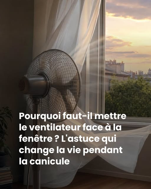 Pourquoi faut-il mettre le ventilateur face à la fenêtre ? L’astuce qui change la vie pendant la canicule