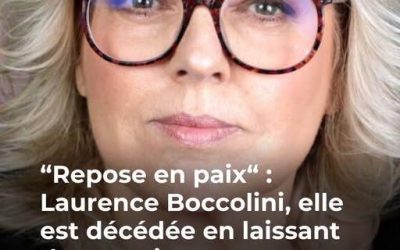 Laurence Boccolini en deuil : le coeur brisé, elle annonce la mort d’un être cher