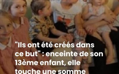 “Ils ont été créés dans ce but” : enceinte de son 13ème enfant, elle touche une somme astronomique des allocations familiales