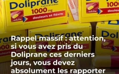 27 lots de Doliprane buvables rappelés suite à « un défaut de fabrication »