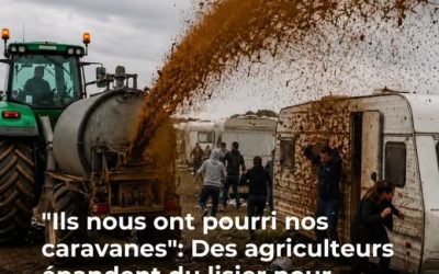 Ce que risque légalement un agriculteur qui expulse des squatteurs avec du purin